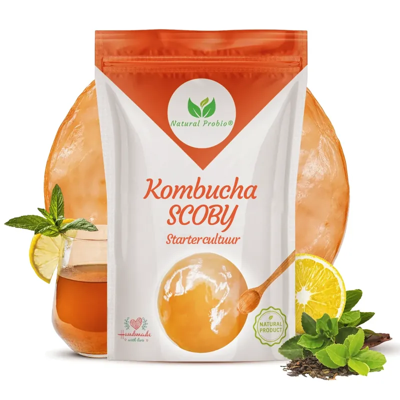 Zakje met een levende kombucha SCOBY van Natural Probio